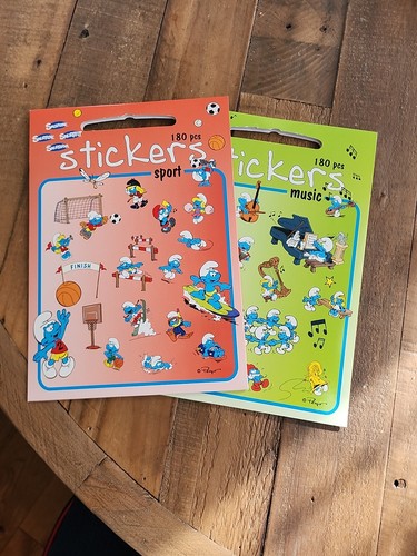 2011 smurf sticker packs - 2011,