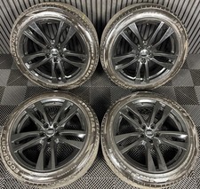 19" GENUINE AUDI A6 C8 S LINE BLACK 5 DOUBLE SPOKE ALLOY WHEELS TYRES 4K0601025H