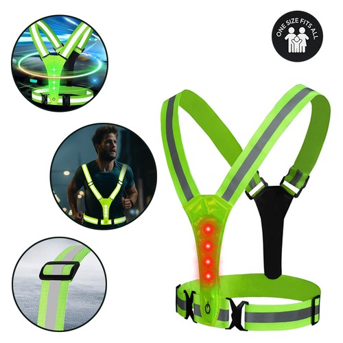 Led reflective vest running - vest,