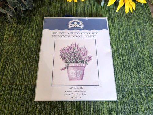 Dmc lavender pot counted cross - dmc,