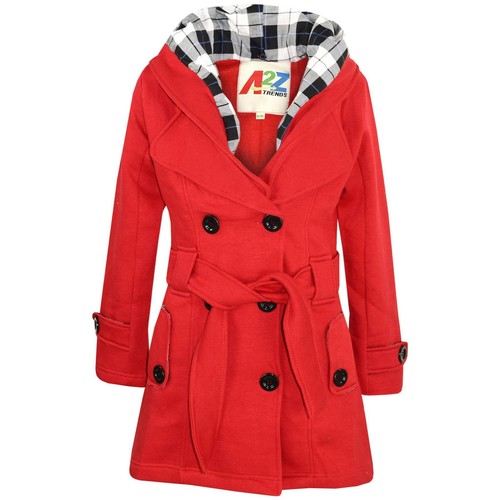 Kids girls overcoat hooded - overcoat,