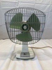 Vintage Xpelair Taurus Olive Green fan. Oscillating with Two speeds. Working