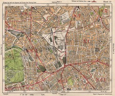 N LONDON. Camden/Kentish Town Clerkenwell Bloomsbury Islington. BACON 1933 map