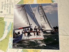 Beken nautical print sailing