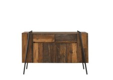 Large Sideboard Storage Rustic Cabinet Cupboard  Furniture Cupboard Metal Frame