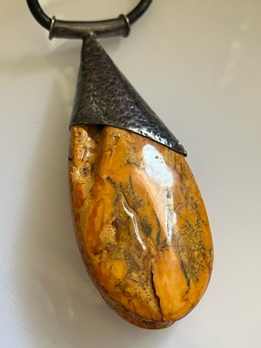 Vintage large butterscotch egg