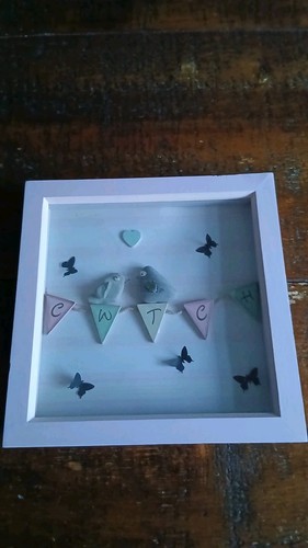 Handcrafted welsh pebble art - welsh,