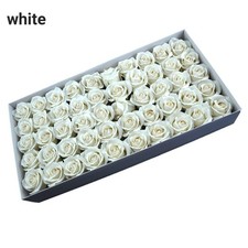 Soap Flowers ,50pcs , White