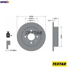 2x BRAKE DISC 92060800 FOR