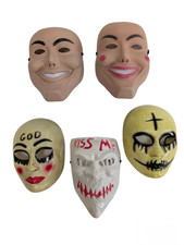 Purge Mask Grin Halloween Film Movie Horror Fancy Dress Kiss Me God Smiling