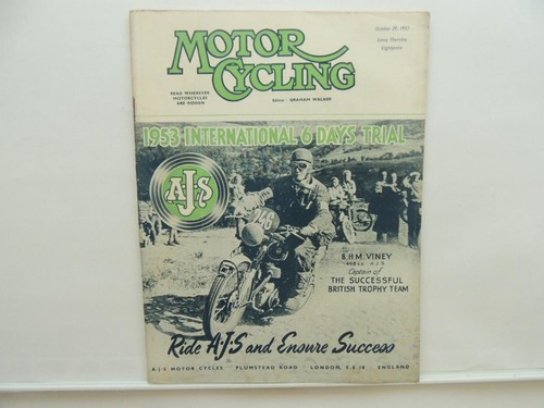 October 1953 the motorcycling - october,