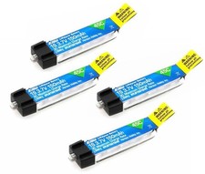 4 X E-flite 150mAh 1S 3.7V 45C LiPo Battery Nano CPX Ultra Micro EFLB1501S45