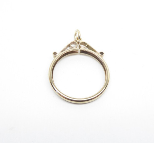 9ct gold full sovereign mount - full,
