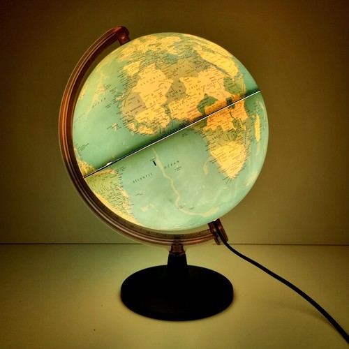 Vintage illuminated globe - illuminated,