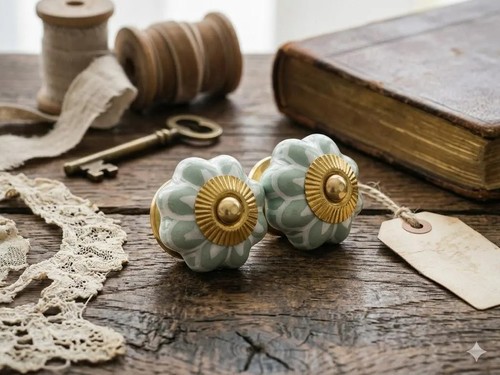 Green and white - knobs, sage