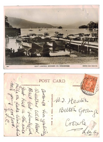 Vintage postcard boat - vintage,