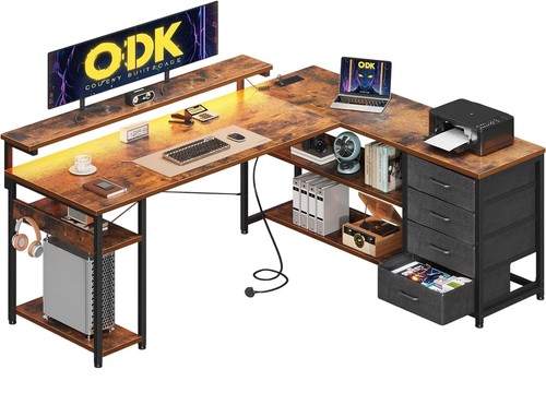 Odk shaped office desk - l-shaped,