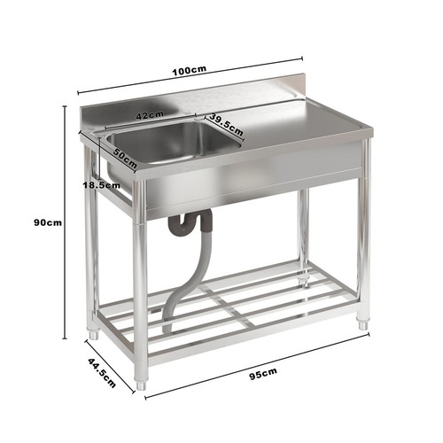 Single double bowl stainless - bowl,