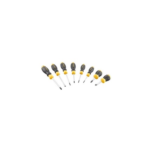 Screwdriver set grip 8 - screwdriver, c/grip,