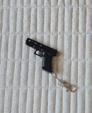 Black metal gun - gun, keyring