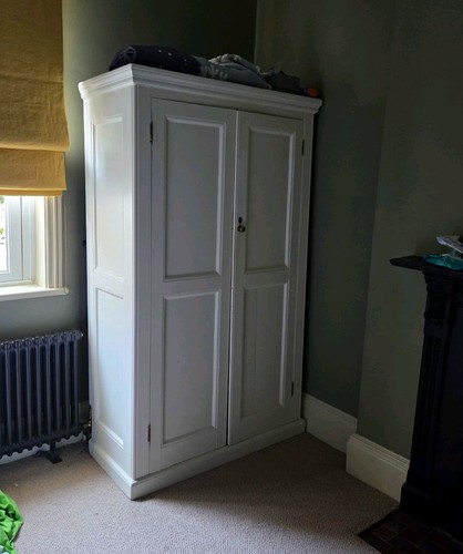 Solid wood painted wardrobe - wood,