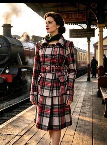 Vintage 1940s 1950s style wool