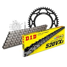 DID Motorcycle Chain Set Steel 520VX3 Endless for Honda