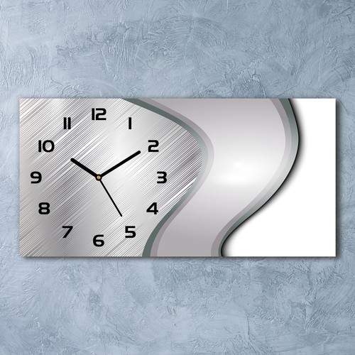 Glass wall clock - wall, 60x30