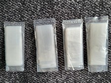 4x Accordion Rain Bonnets,Lightweight emergency clear , shower cap, New old stk.