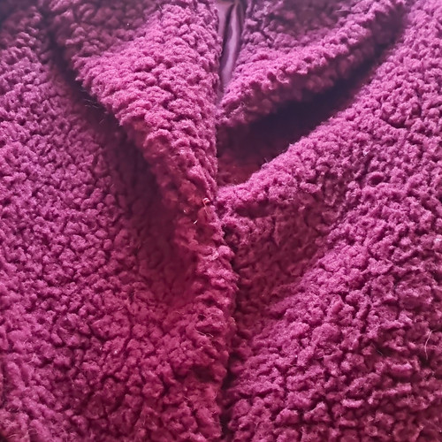 Topshop purple faux fur teddy - purple,