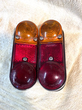 LUCAS L657 AUSTIN MINI VAN TRAVELLER REAR LAMPS  PAIR REFURBISHED