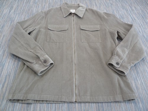 Overshirt mens large green - m&s,