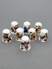 Winnie the Pooh English fine bone china thimbles full set of eight