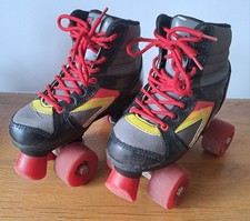 Roces Quad Skate UK Size 2, Red, Yellow, Black