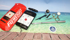 Hardy retractor Orvis line snips fishing Scales Marrow spoon & priest