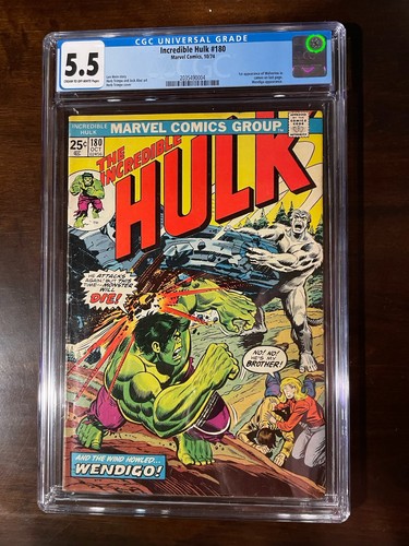 Incredible hulk 180 cgc 5 - hulk,