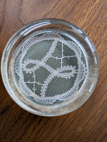Vintage glass paperweight - vintage,