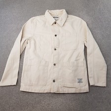 The Stronghold Mens Jacket Medium Cream Chore Overshirt Utility Worker Field