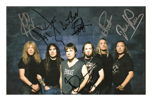 Iron maiden signed photo - iron,