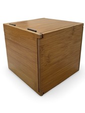 Umbra Tuck Bamboo Wooden Unravelling Folding Box With Lined Interior