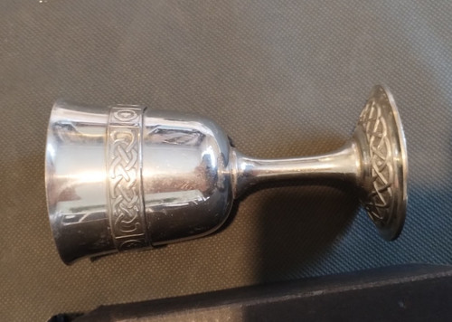 Pewter goblet by - pewter, edwin