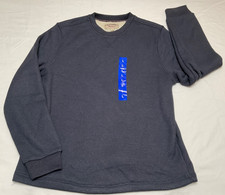 Mens BC Clothing Fleece Lined Jumper - Navy Blue - LARGE - **SUPER COMFY**