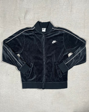Nike Black/grey Velour tracksuit M/L Immaculate