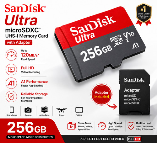 256gb ultra microsdxc - 256gb, card