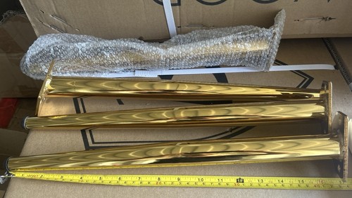 Luxury gold metal coffee table - gold,