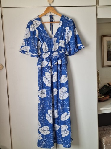 Women george blue white - blue,