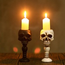 Skull Candle Holder Gothic
