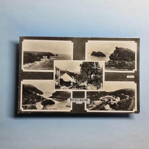 Boscastle postcard 1933 real - boscastle,