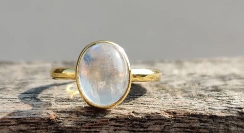 Natural oval rainbow moonstone - natural,