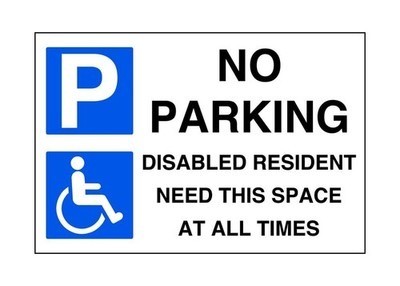 Parking disabled resident - parking,